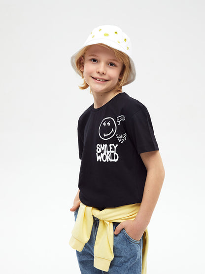 Comfortable Crew Neck Printed Boy's T-Shirt