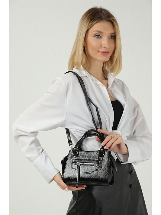 Leather Look Women's Shoulder Bag