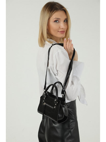 Leather Look Women's Shoulder Bag