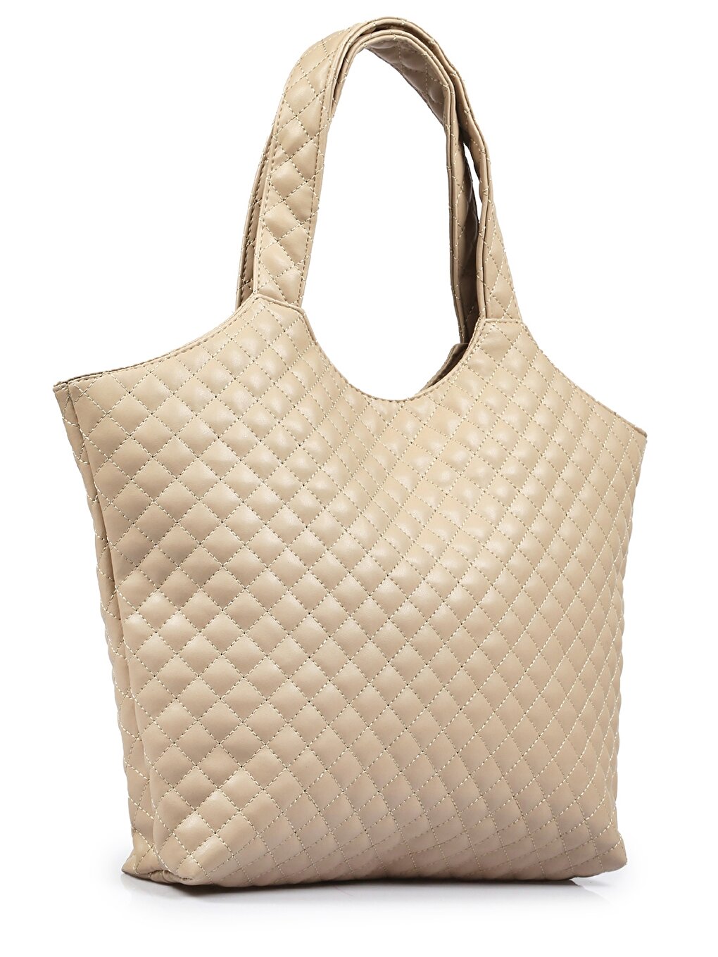 Leather Look Quilted Patterned Women's Tote Bag