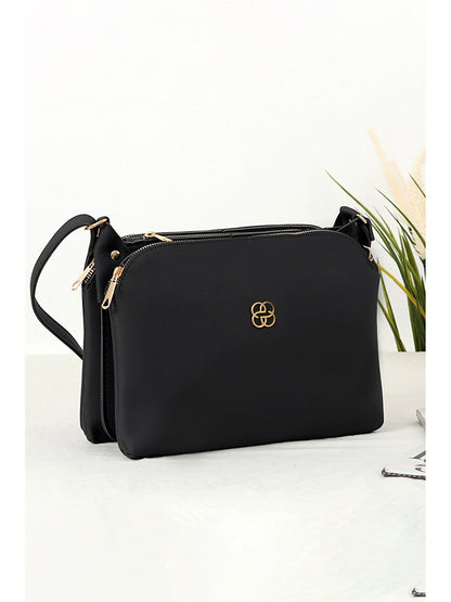 Leather Look Women's Shoulder Bag