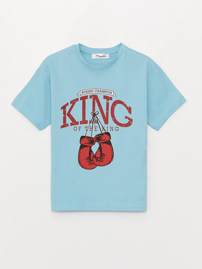 Comfortable Crew Neck Printed Boy's T-Shirt