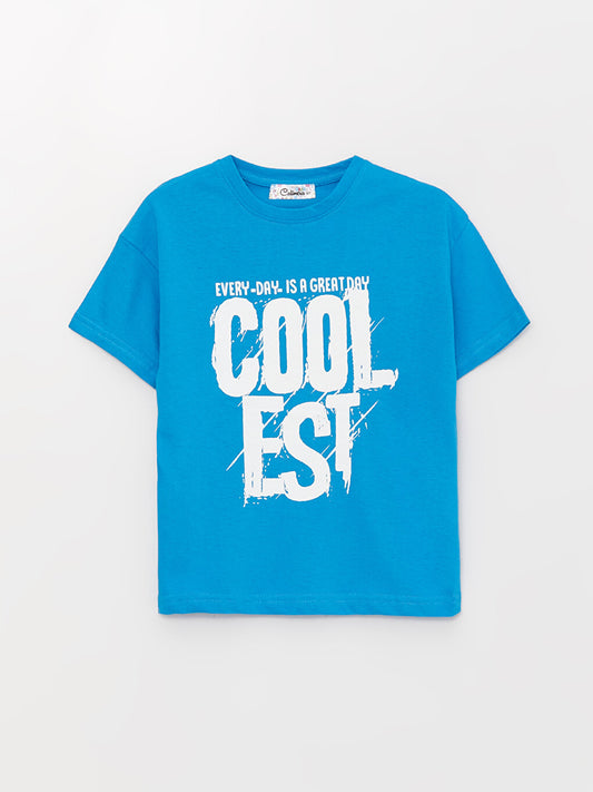 Comfortable Crew Neck Printed Boy's T-Shirt