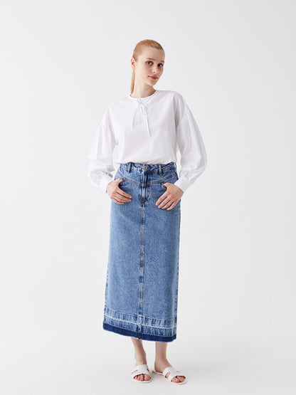 Standard Fit Women's Jean Skirt