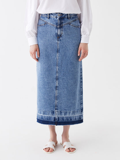 Standard Fit Women's Jean Skirt