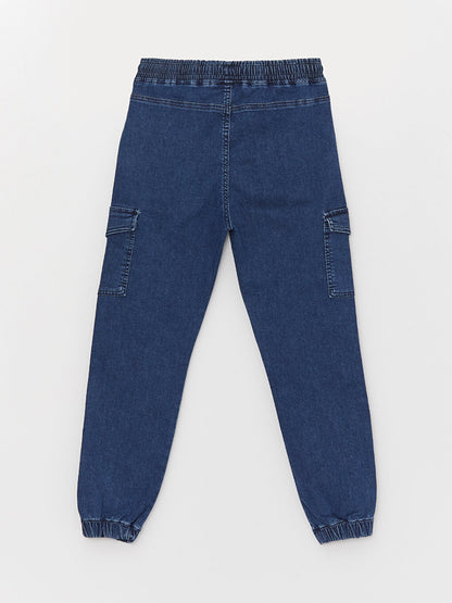 Elastic Waist Boy Jogger Jean Trousers