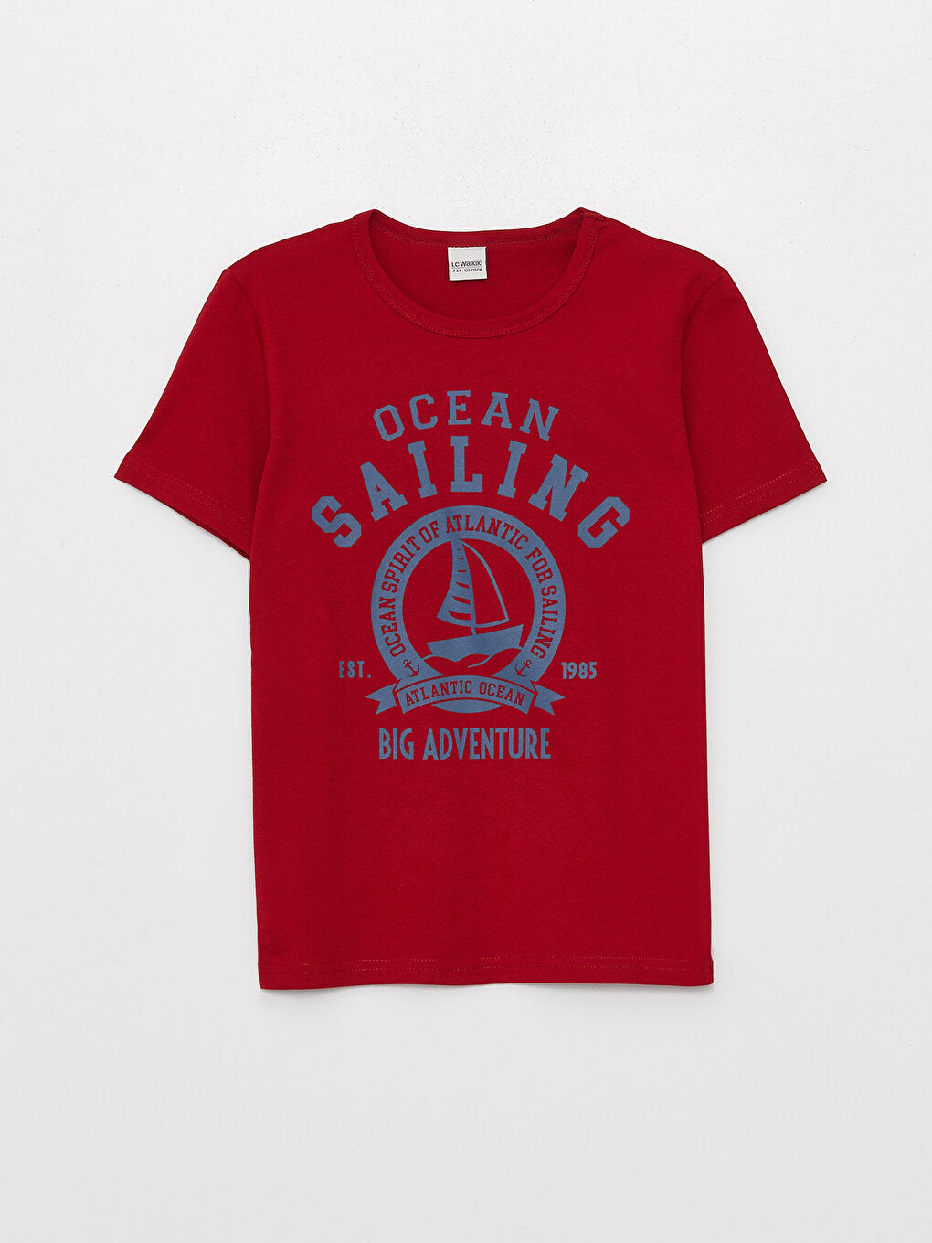 Crew Neck Printed Short Sleeve Boy's T-Shirt