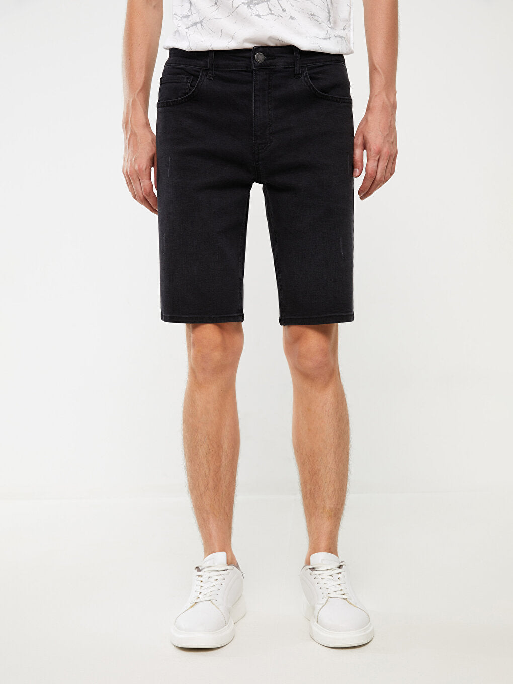 Skinny Fit Men's Jean Shorts