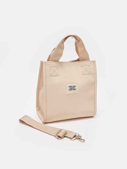 Women's Shoulder Bag with Label Detail