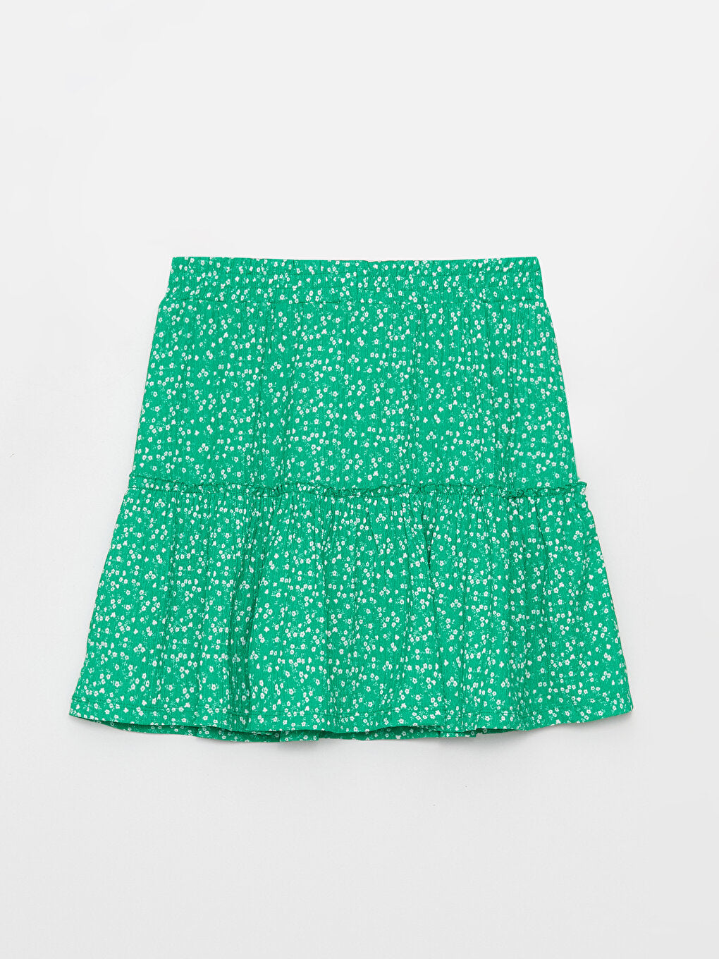 Comfortable Floral Women's Shorts Skirt with Elastic Waist