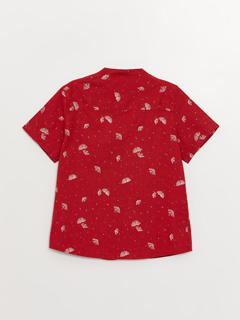 Judge Collar Patterned Short Sleeve Boys' Shirt