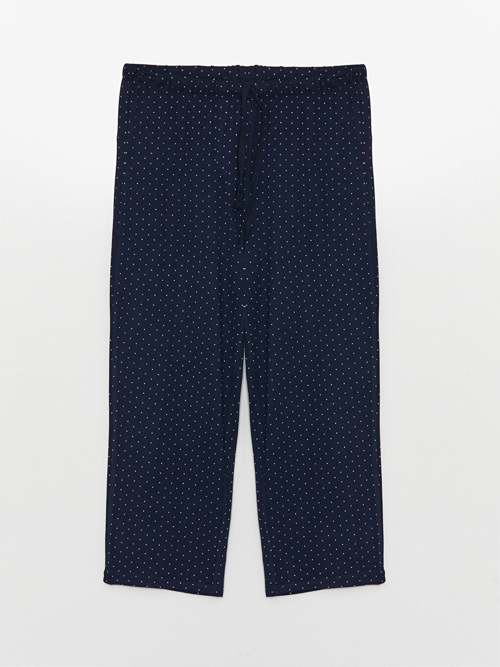 Patterned Women's Capri Pajama Bottoms with Elastic Waist