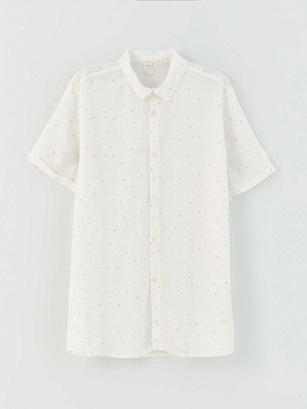 Patterned Short Sleeve Boy's Shirt