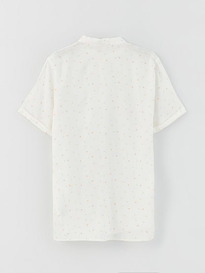 Patterned Short Sleeve Boy's Shirt