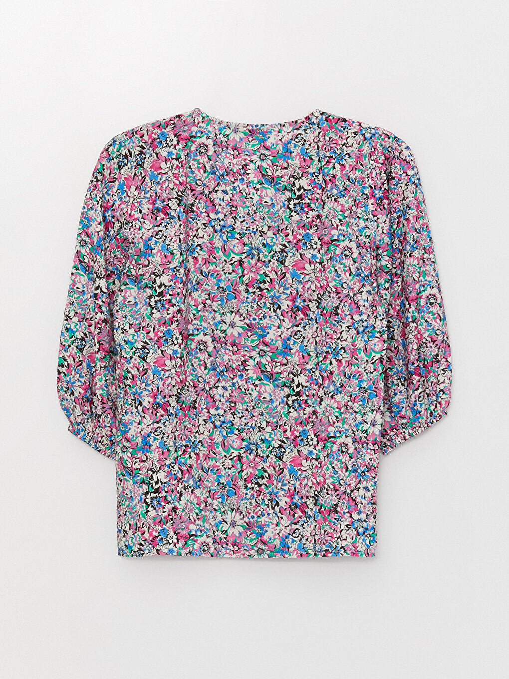 V-Neck Floral Women's Blouse