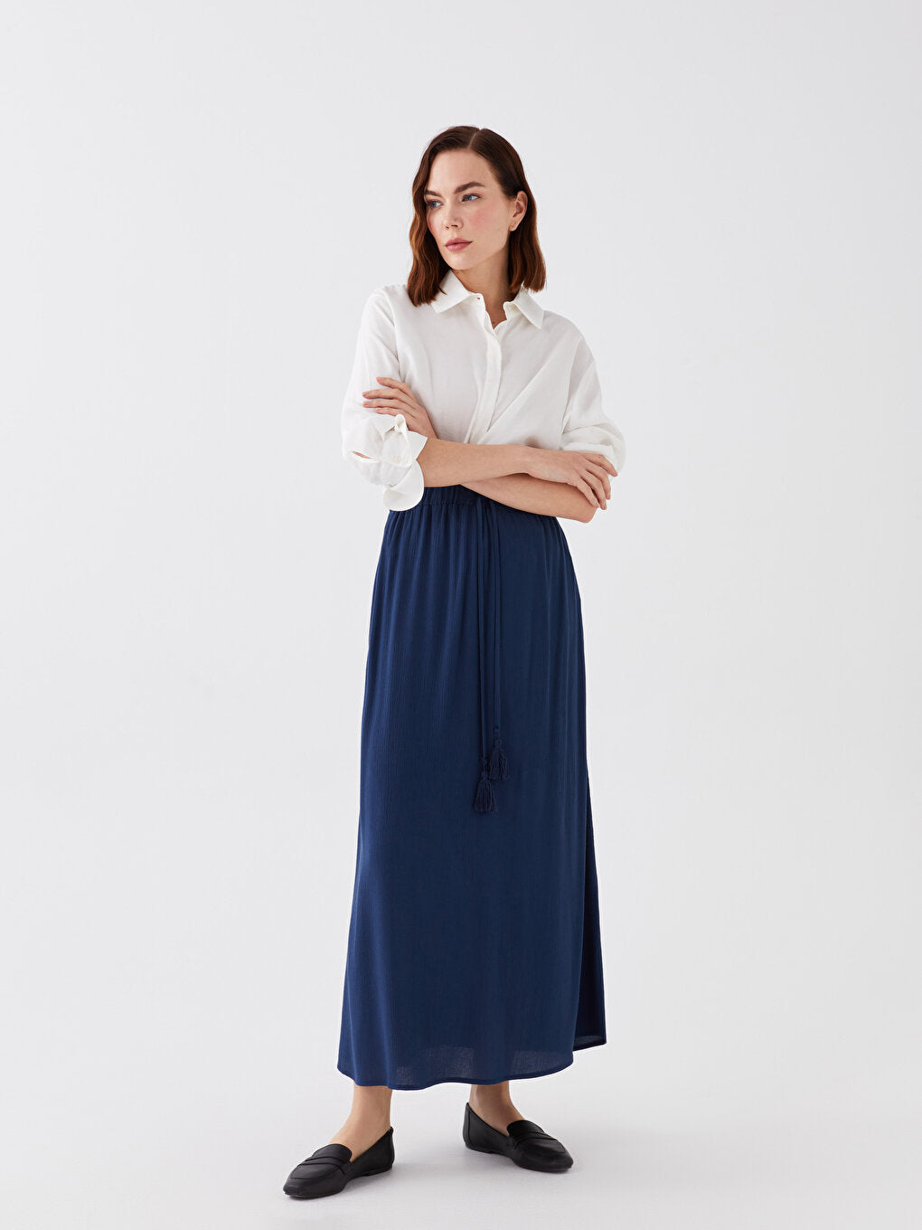 Comfortable Fit Women's Skirt with Elastic Waist