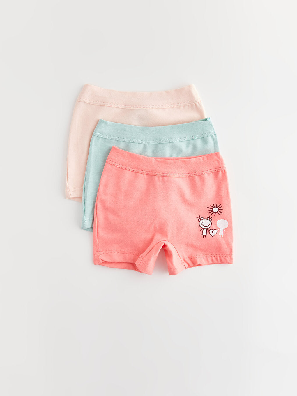 Printed Girls' Boxer 3-Piece