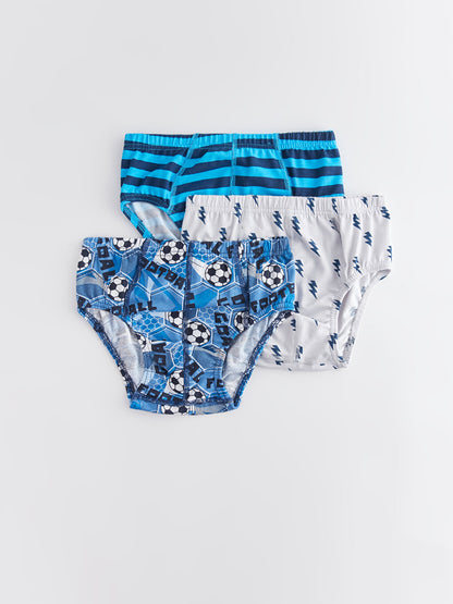 Printed Boy's Panties 3-Piece