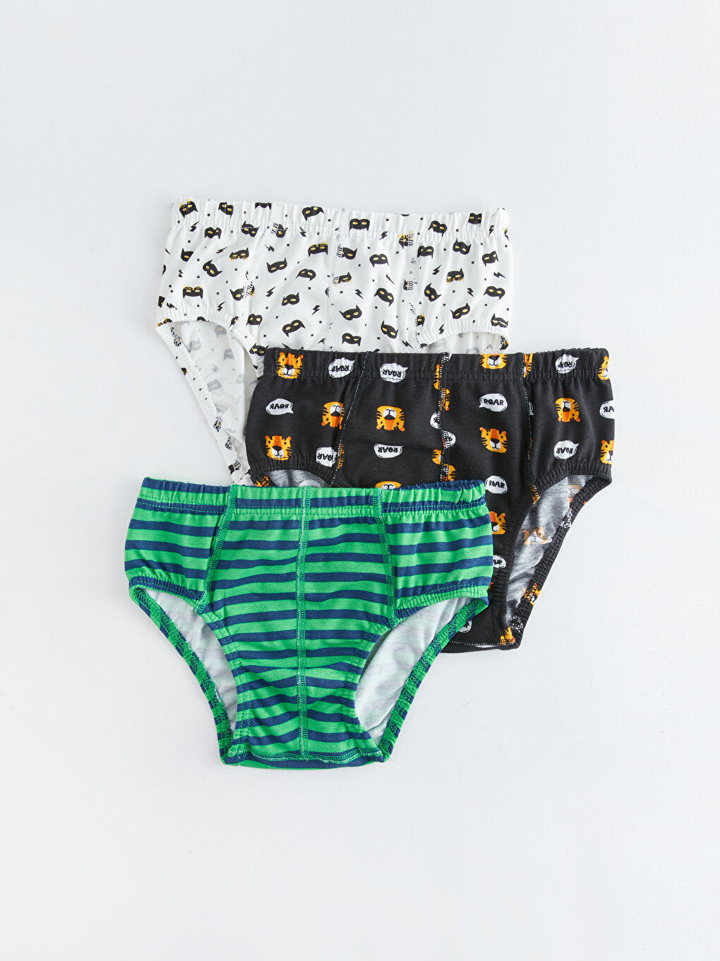 Printed Boy's Panties 3-Piece