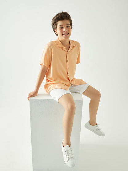 Linen Blend Boy's Shirt