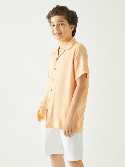 Linen Blend Boy's Shirt