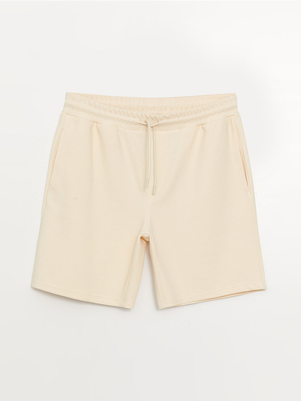 Standard Fit Men's Shorts with Waist Tie Detail