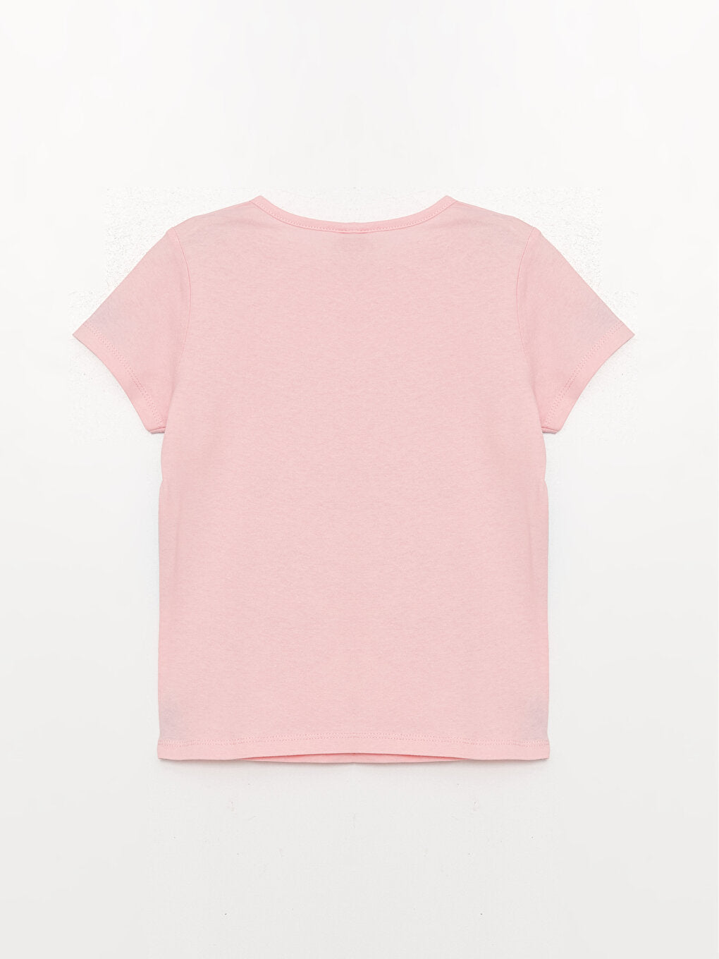 Crew Neck Printed Short Sleeve Girls' T-Shirt