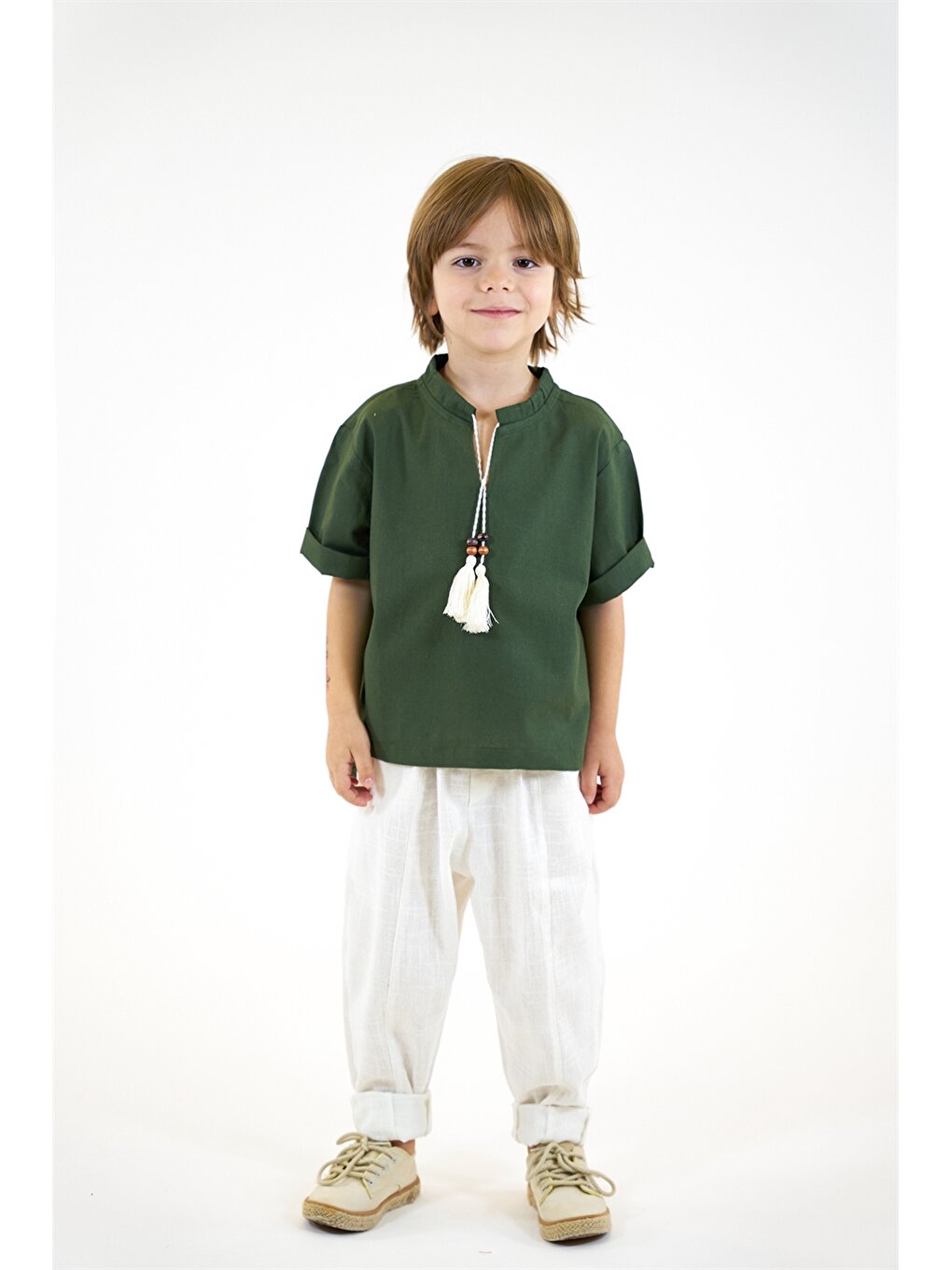 Tie Collar Baby Boy Shirt and Trousers