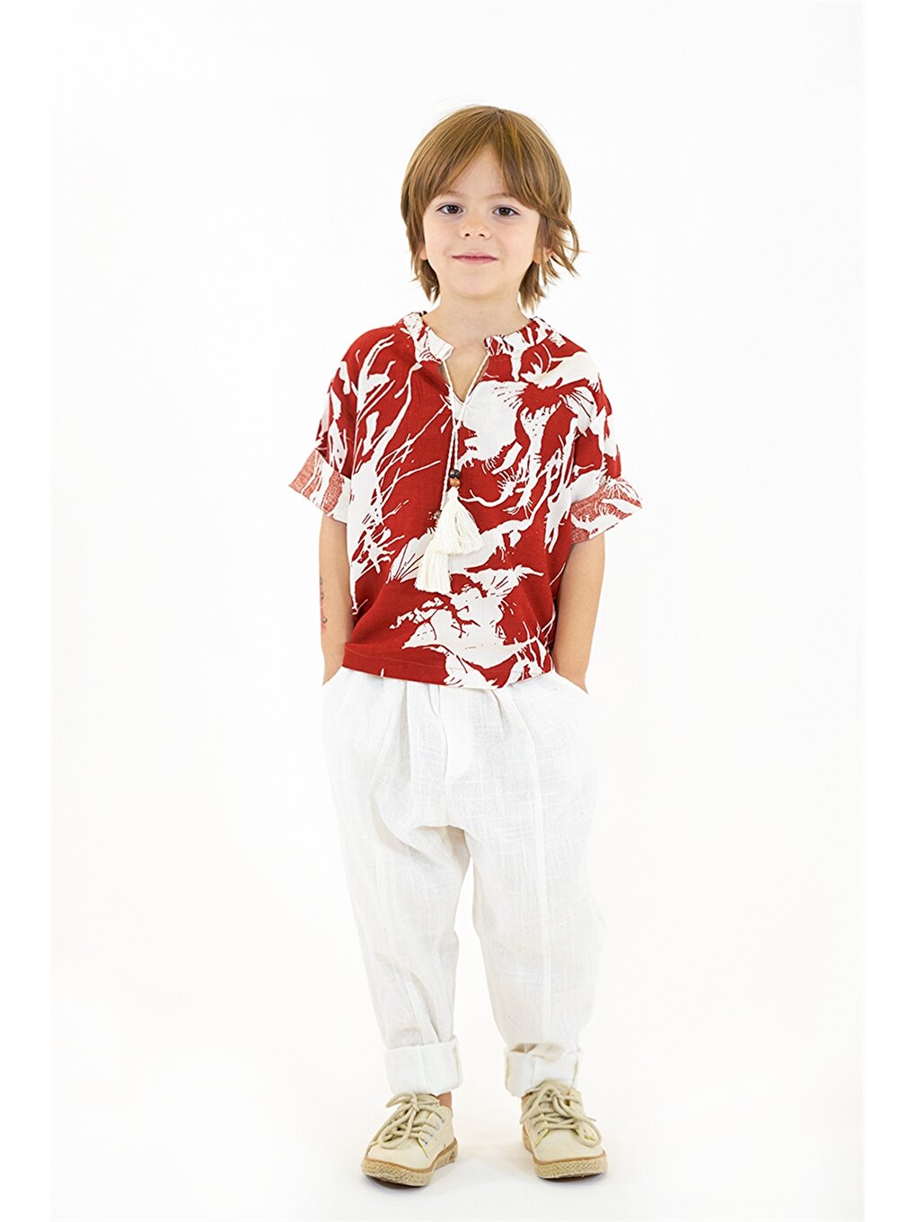 Tie Collar Baby Boy Shirt and Trousers