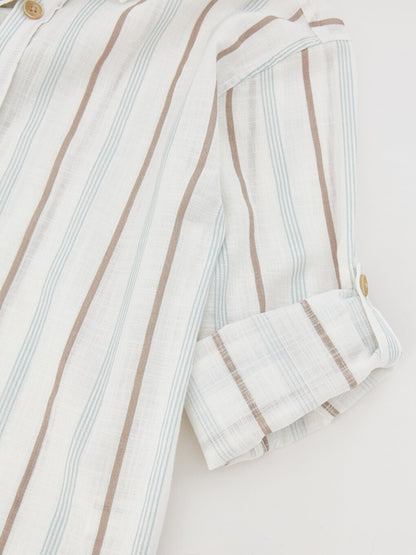 Comfortable Striped Boy's Shirt