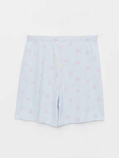 Polka Dot Women's Pajama Bottom with Elastic Waist