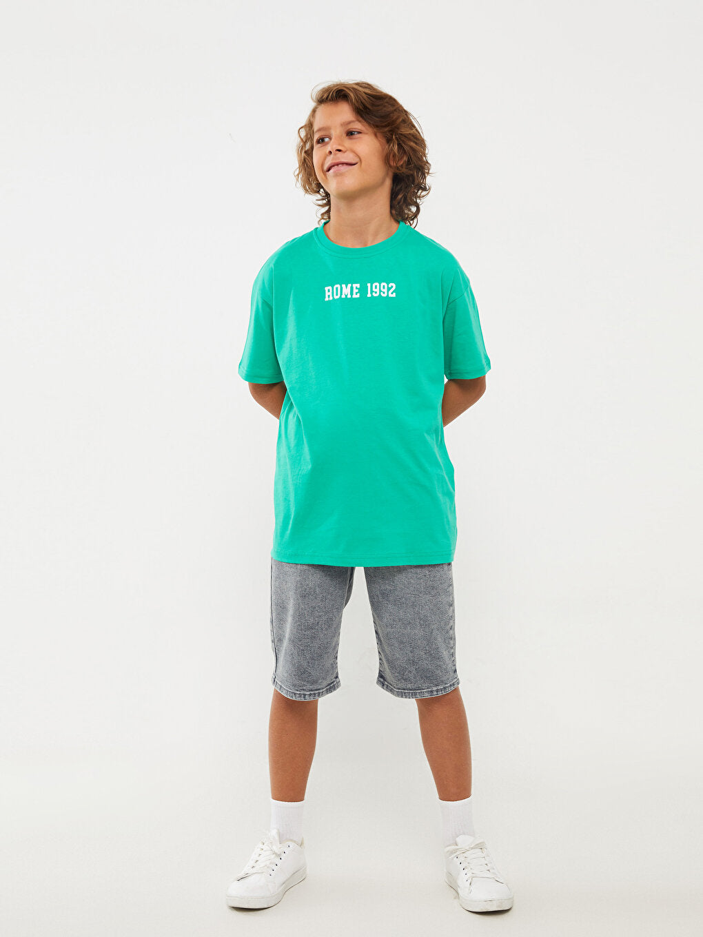 Comfortable Crew Neck Printed Boy's T-Shirt