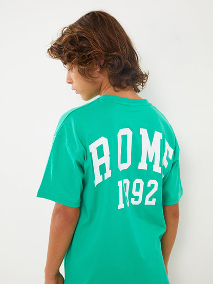 Comfortable Crew Neck Printed Boy's T-Shirt