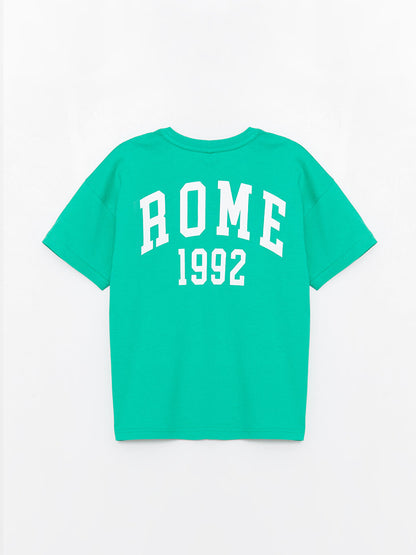 Comfortable Crew Neck Printed Boy's T-Shirt