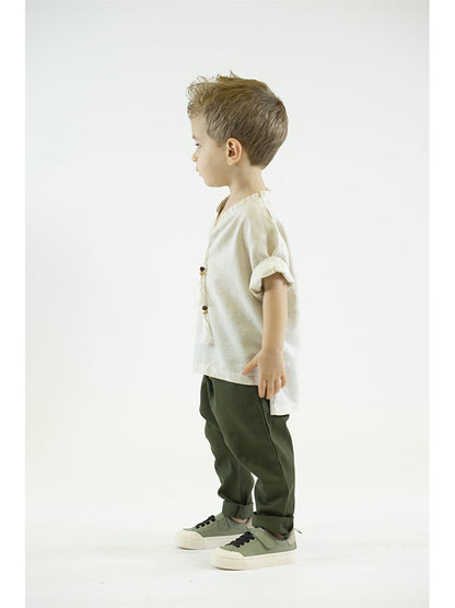 Tie Collar Baby Boy Shirt and Trousers