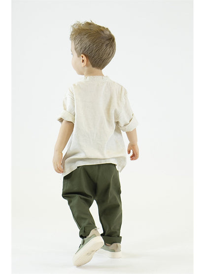 Tie Collar Baby Boy Shirt and Trousers