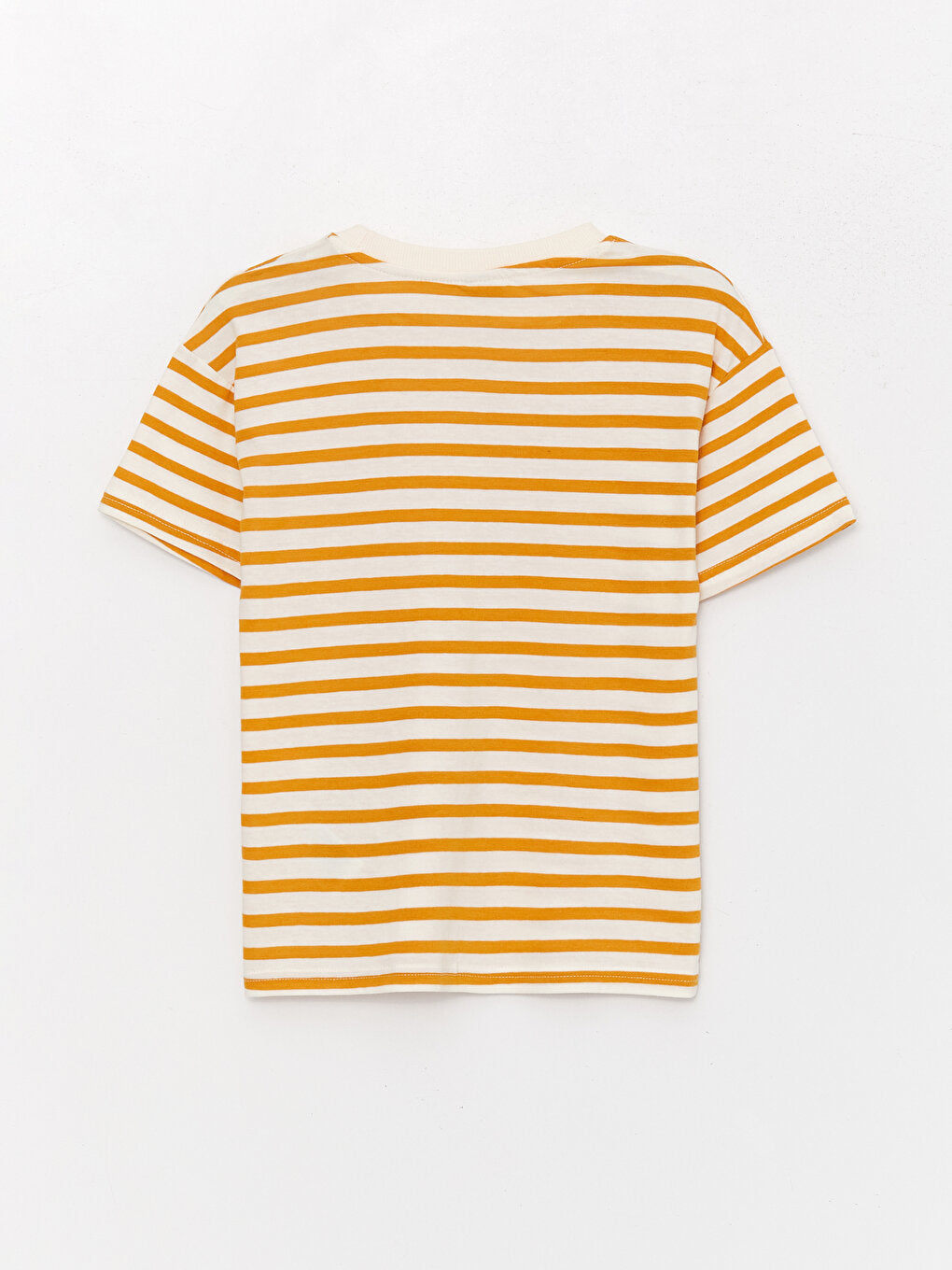 Comfortable Crew Neck Striped Boy's T-Shirt