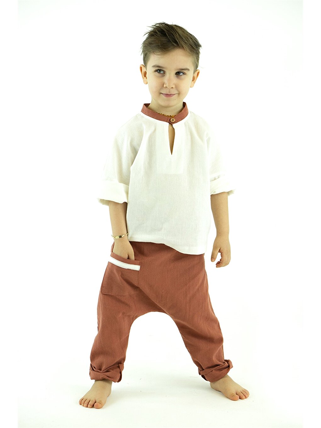 Baby Boy Shirt and Harem Pants 2-pack