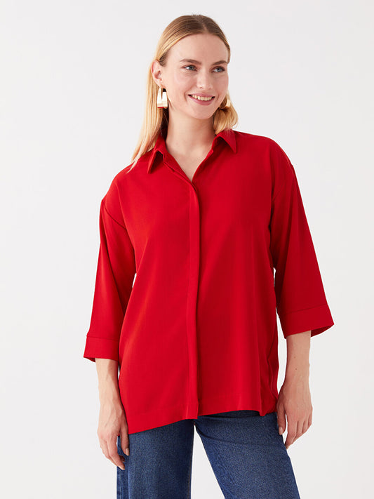 Plain Oversize Women's Shirt