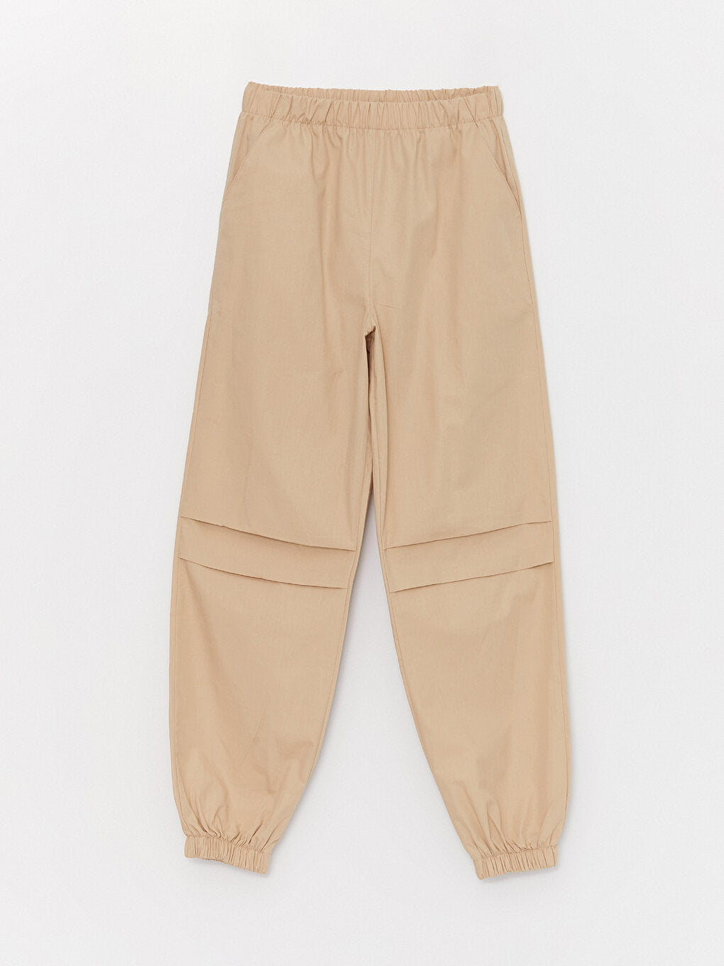 Basic Girl's Trousers with Elastic Waist