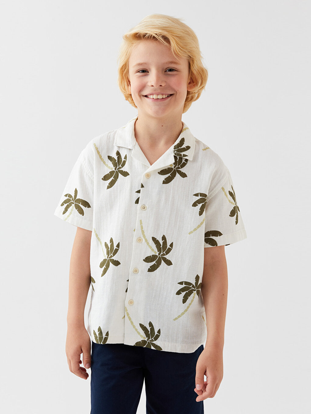 Comfortable Patterned Boy's Shirt