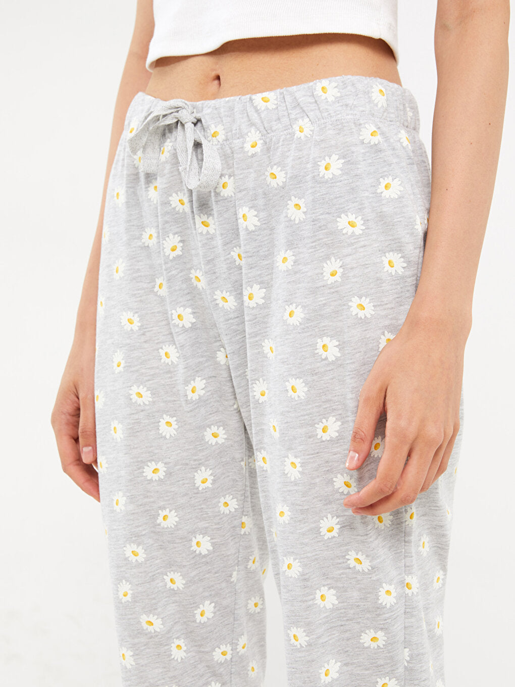 Floral Women's Pajama Bottom with Elastic Waist