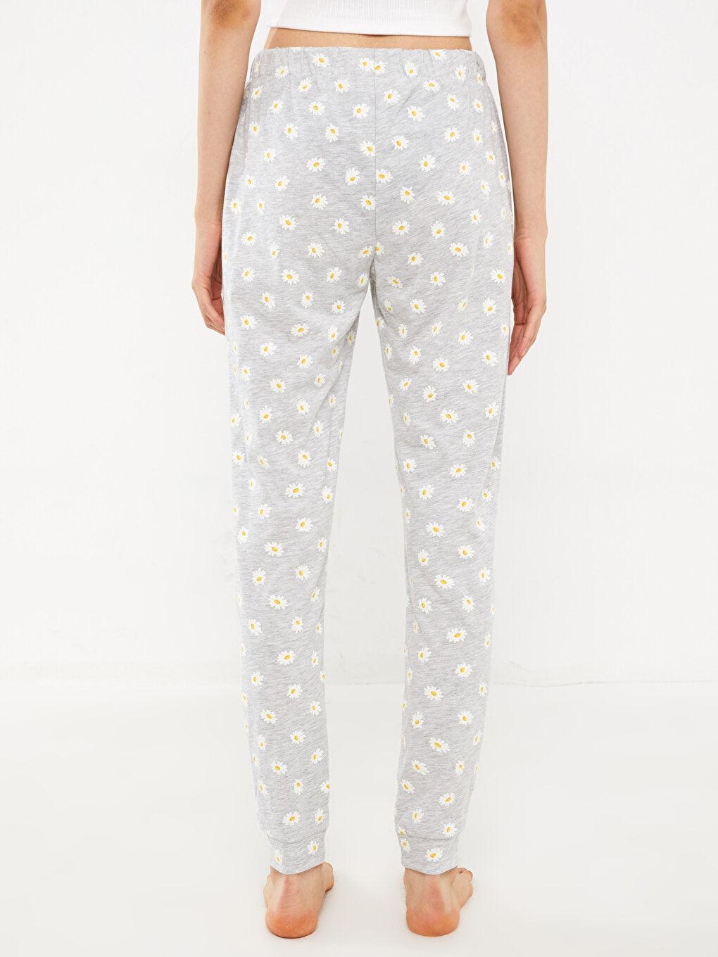 Floral Women's Pajama Bottom with Elastic Waist