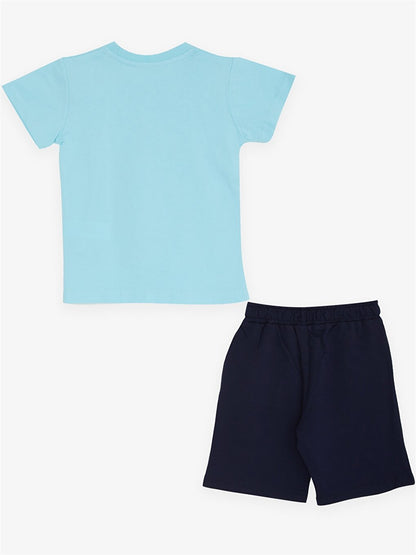 Printed Baby Boy T-Shirt and Shorts