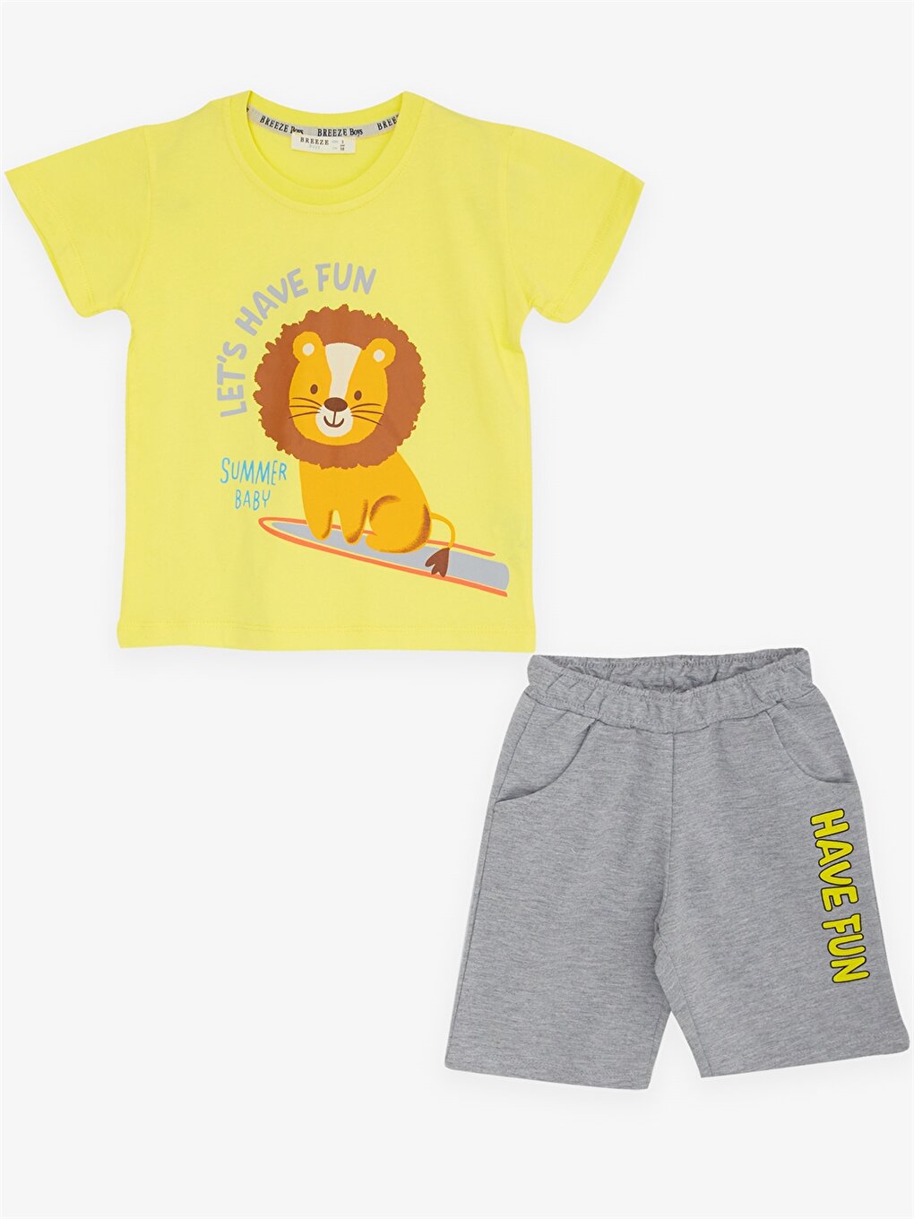 Printed Baby Boy T-Shirt and Shorts