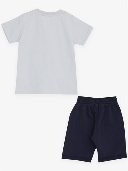 Printed Baby Boy T-Shirt and Shorts