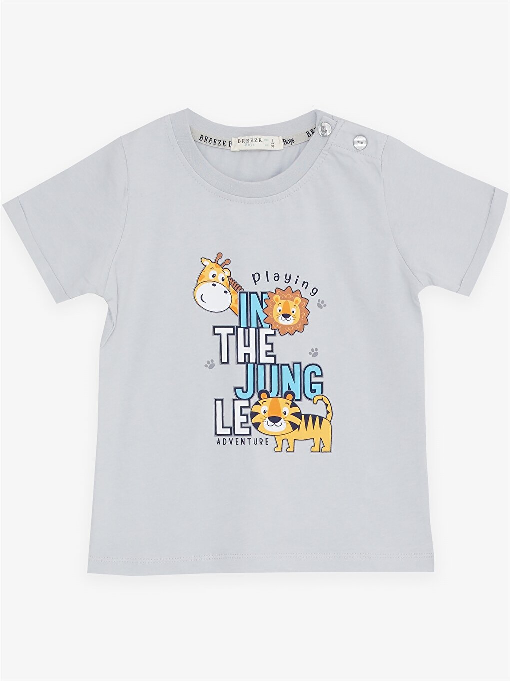 Printed Baby Boy T-Shirt and Shorts