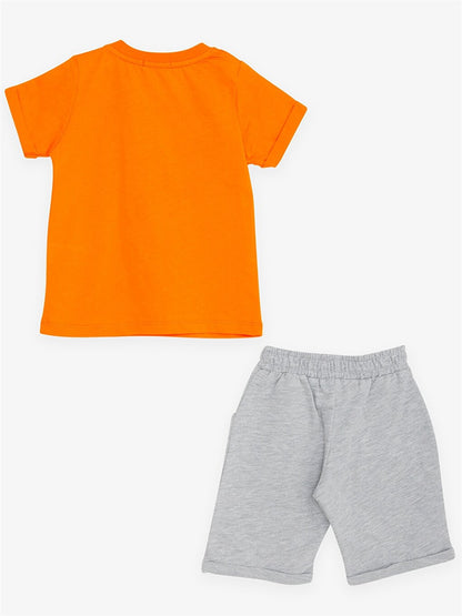 Printed Baby Boy T-Shirt and Shorts