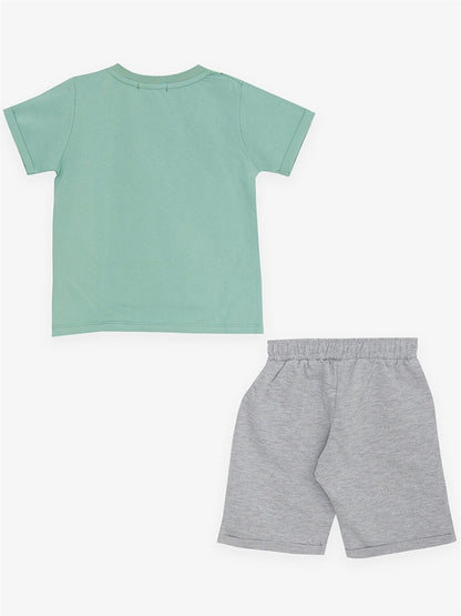 Printed Baby Boy T-Shirt and Shorts