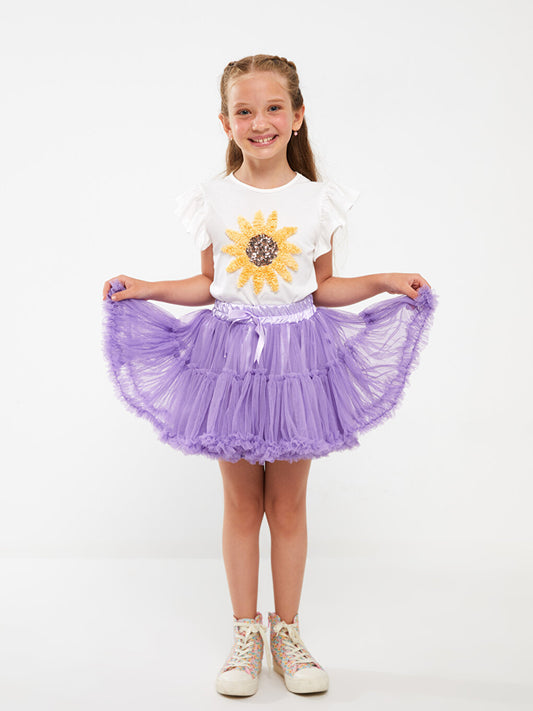 Girls' Tutu Skirt with Elastic Waist